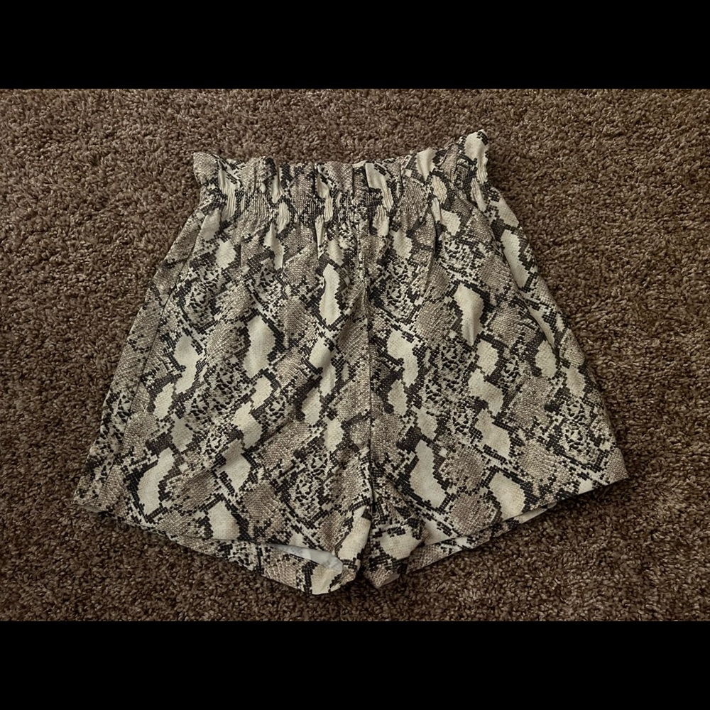 Snake High Waisted Shorts